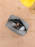 ZEMIMAAS Urban Chic Gray pu leather crossbody bag, view 6