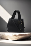 ZEMIMAAS RingBloom Black pu leather handbag, view 3