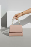 ZEMIMAAS Pearl Glam Rose pu leather handbag