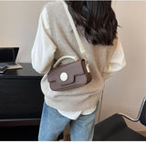 ZEMIMAAS Dot Luxe Brown pu leather handbag