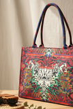 ZEMIMAAS Tiger Art canvas tote bag, view 3