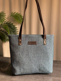 ZEMIMAAS Luxe Grace Denim Blue tote bag, view 5