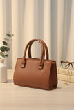 ZEMIMAAS HandyZip Brown pu leather handbag, view 2