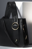 ZEMIMAAS RingBloom Black pu leather handbag, view 4