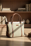 ZEMIMAAS Jute Tan Brown tote bag