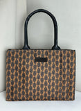 ZEMIMAAS Handle Brown canvas tote bag, view 4