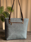 ZEMIMAAS Luxe Grace Denim Blue tote bag, view 6
