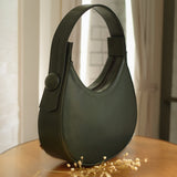 ZEMIMAAS Plain Hobo Green pu leather handbag, view 2
