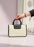 ZEMIMAAS Haze Black canvas & pu leather handbag, view 3