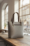 ZEMIMAAS Luxe Grace Grey tote bag, view 3