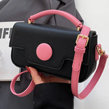 ZEMIMAAS Dot Luxe Black pu leather handbag, view 2