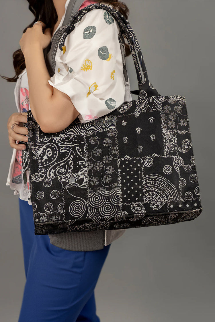 ZEMIMAAS Canvas Tote Black Haven