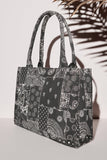 ZEMIMAAS Haven Black canvas tote bag, view 2