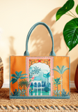 ZEMIMAAS Tropical Vibes canvas tote bag, view 4