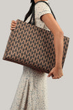 ZEMIMAAS Handle Brown canvas tote bag, view 3