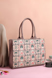 ZEMIMAAS Palm Pink canvas tote bag