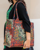 ZEMIMAAS Tiger Art canvas tote bag, view 4