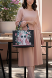 ZEMIMAAS Cherry Twinkle Black canvas tote bag, view 2
