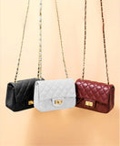 ZEMIMAAS Docklock White pu leather crossbody bag, view 7
