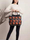ZEMIMAAS Midnight Bloom canvas tote bag, view 2