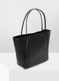 ZEMIMAAS Pyramid Black pu leather tote bag, view 7