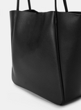 ZEMIMAAS Pyramid Black pu leather tote bag, view 6