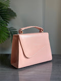ZEMIMAAS Royal Box Tea Pink pu leather handbag, view 2