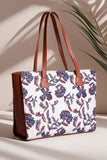 ZEMIMAAS Side Rexine SkyLeaf canvas tote bag, view 3