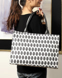 ZEMIMAAS Handle White canvas tote bag, view 2