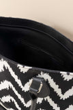 ZEMIMAAS Urban Wave canvas & pu leather tote bag, view 3
