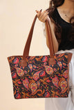 ZEMIMAAS Side Rexine Carry canvas tote bag, view 2