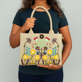 ZEMIMAAS Jute Blush Wood Beige tote bag, view 4