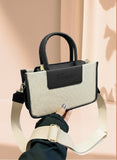 ZEMIMAAS Haze Black canvas & pu leather handbag, view 2