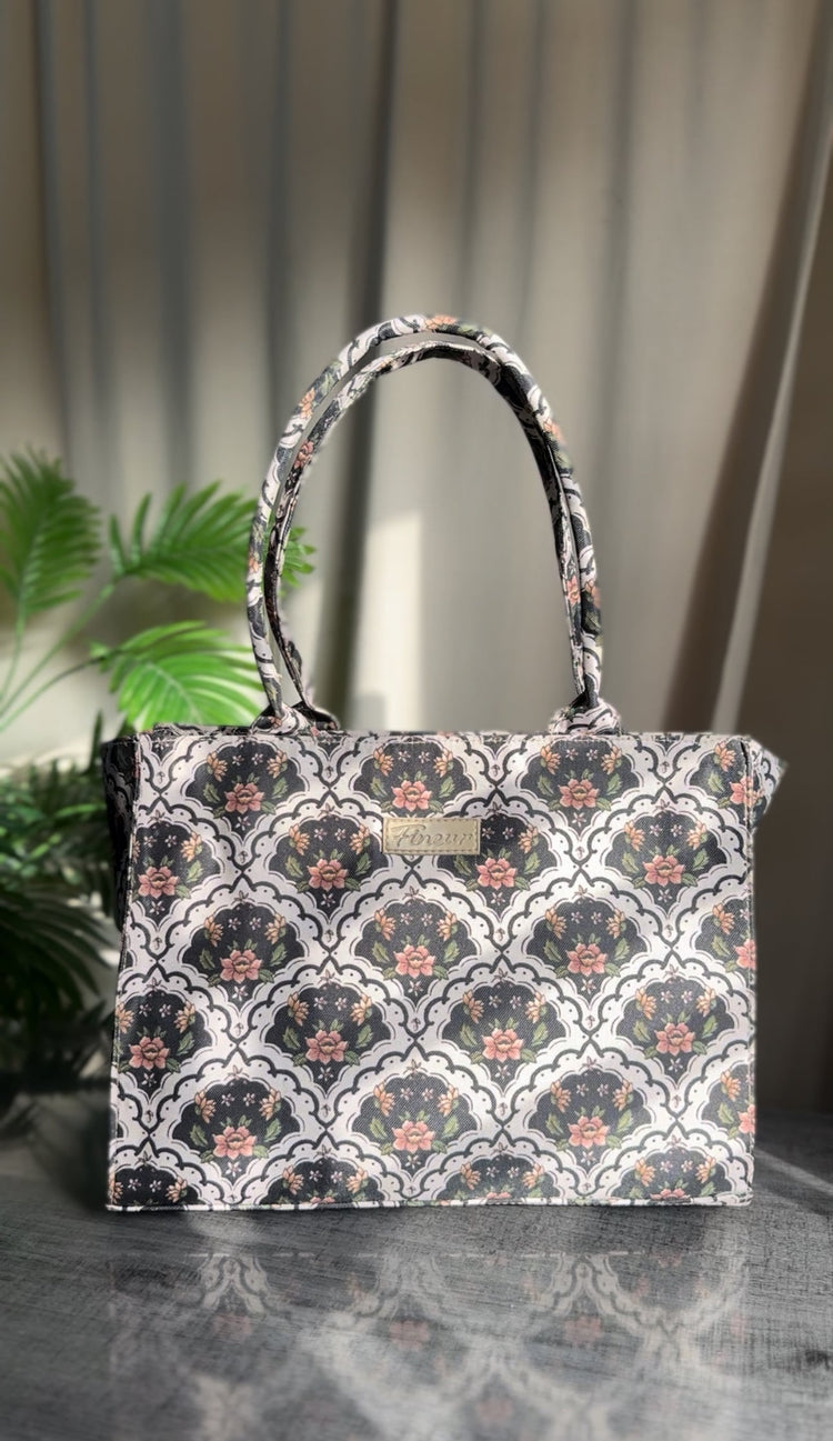 ZEMIMAAS Canvas Tote BlushLeaf