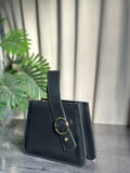 ZEMIMAAS RingBloom Black pu leather handbag, view 5