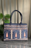ZEMIMAAS Folk Blue canvas tote bag