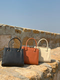 ZEMIMAAS Élan Brown pu leather shoulder bag, view 4