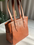 ZEMIMAAS Rust pu leather shoulder bag, view 4