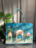 ZEMIMAAS Peacock canvas tote bag, view 3