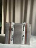 ZEMIMAAS Modern Muse Grey canvas tote bag, view 4