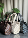 ZEMIMAAS Mini Checkered Brown canvas handbag, view 9