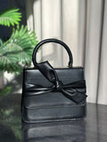 ZEMIMAAS ElleKnot Black pu leather handbag, view 6