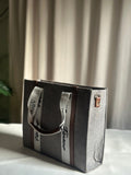 ZEMIMAAS Modern Muse Grey canvas tote bag, view 5