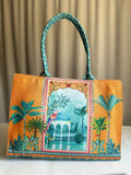ZEMIMAAS Tropical Vibes canvas tote bag, view 5