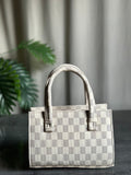 ZEMIMAAS Mini Checkered Beige canvas handbag, view 6