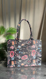 ZEMIMAAS Multi Black canvas tote bag