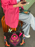 ZEMIMAAS Festive Bloom canvas tote bag, view 4