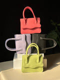 ZEMIMAAS Muffin Black pu leather handbag, view 3