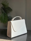 ZEMIMAAS Royal Box White pu leather handbag