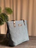 ZEMIMAAS Luxe Grace Denim Blue tote bag, view 7